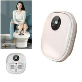 Foldbar Luksus Fodspa m/massage, temperaturstyring & fjernbetjening