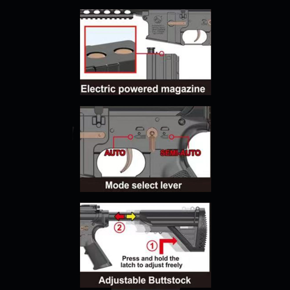 Gel Blaster – Elektrisk Gevær – model M4A1