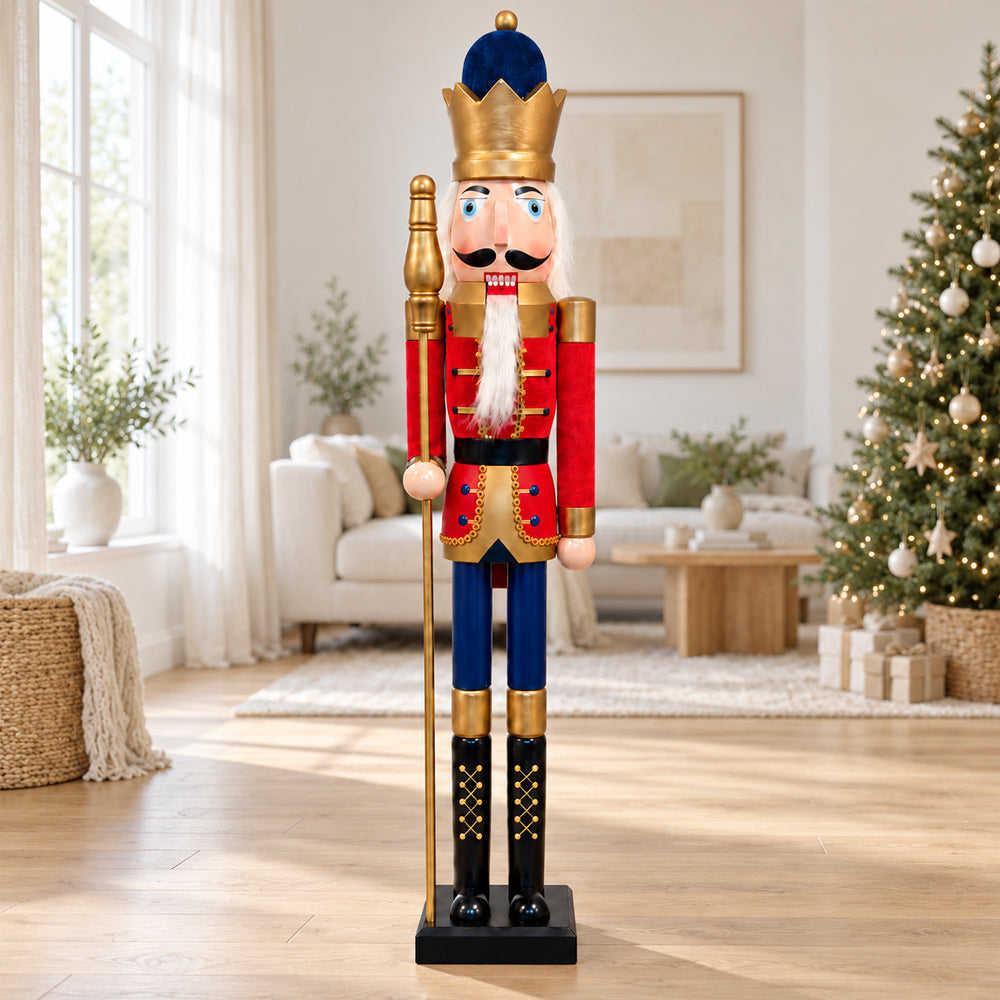 Nøddeknækker figurer i Træ - 148 cm - 3 forskellige figurer -