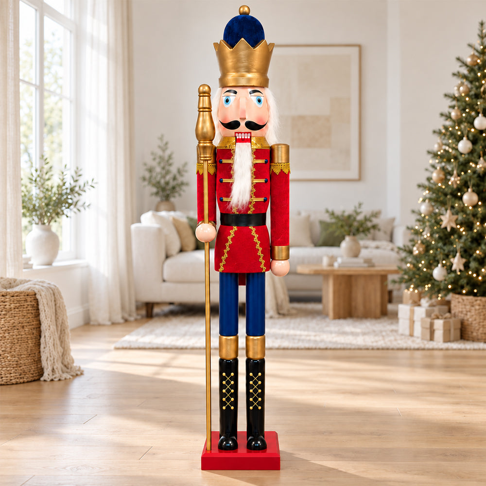 Nøddeknækker figurer i Træ - 148 cm - 3 forskellige figurer -