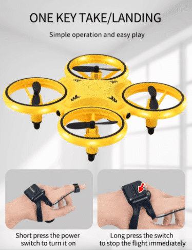 Drone håndstyret Quadcopter (med LED-lys og sej loop funktion)