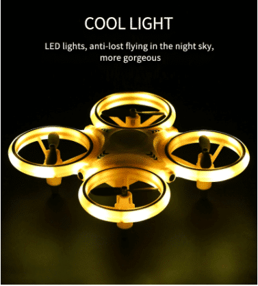 Drone håndstyret Quadcopter (med LED-lys og sej loop funktion)