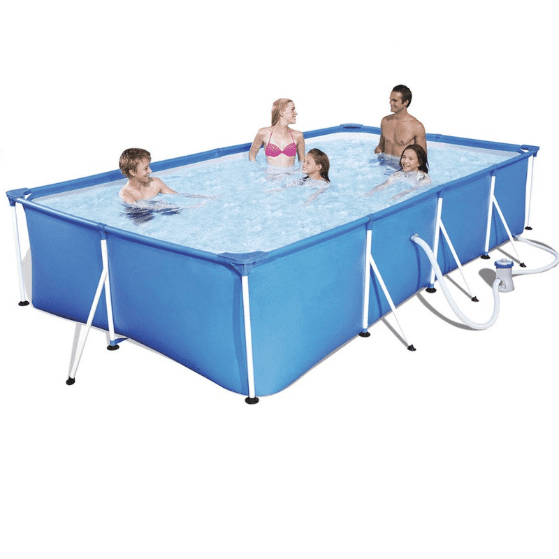 Bestway Pool 5700L m/pumpe & metal ramme 400 x 211 x 81cm.