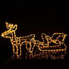 Rensdyr og Kane - 120 cm med LED-Lys -