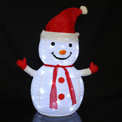 Snemand højde 70 cm - Foldbar med timer -