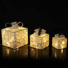 LED-Gaveæske, Gennemsigtige -  Sæt med 3 stk. -