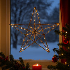 LED Julestjerne – Ø38,5 cm – med små lysende dioder