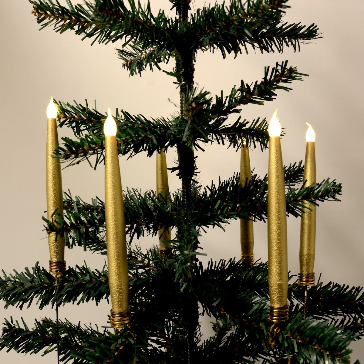Juletræslys LED 20 stk. Trådløse inkl. Fjernbetjening &amp; Klemmer - passer til de fleste Georg Jensen lysholdere m.m.