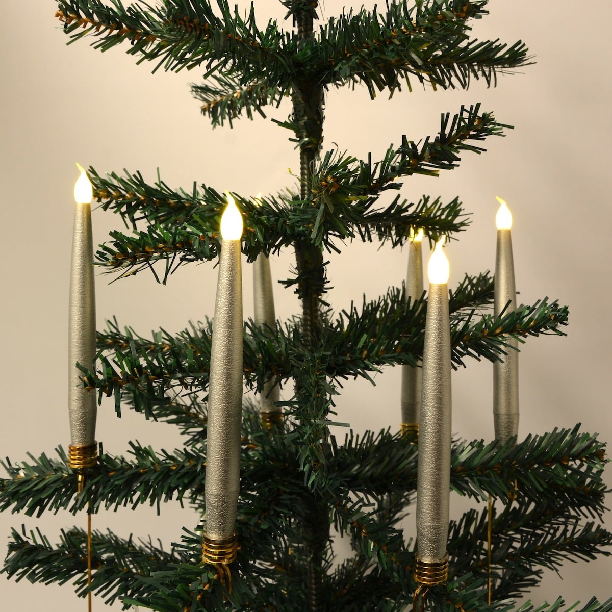 Juletræslys LED 20 stk. Trådløse inkl. Fjernbetjening &amp; Klemmer - passer til de fleste Georg Jensen lysholdere m.m.