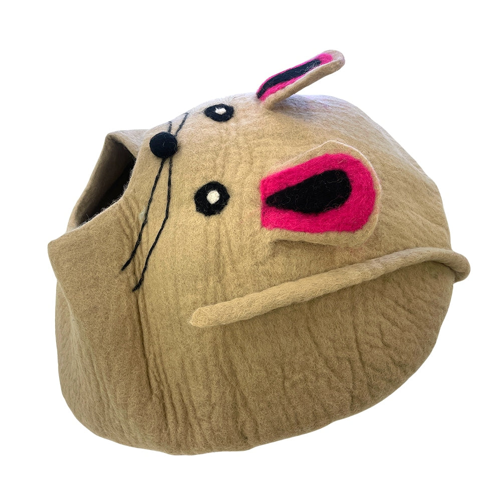 Kattehule (håndlavet) i 100% naturlig uld