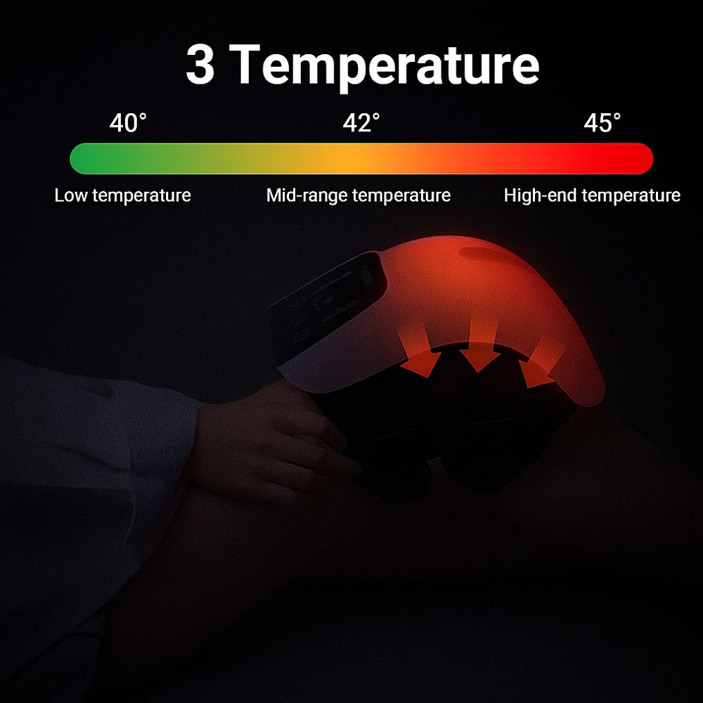 Knæ Massager + infrarød lindring -Digital Skærm-