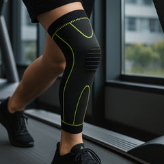 Langt knæbind med kompression