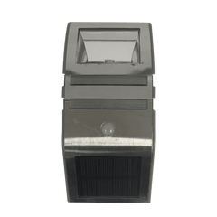 LED-solcelle væglampe m/sensor (sort eller sølv)