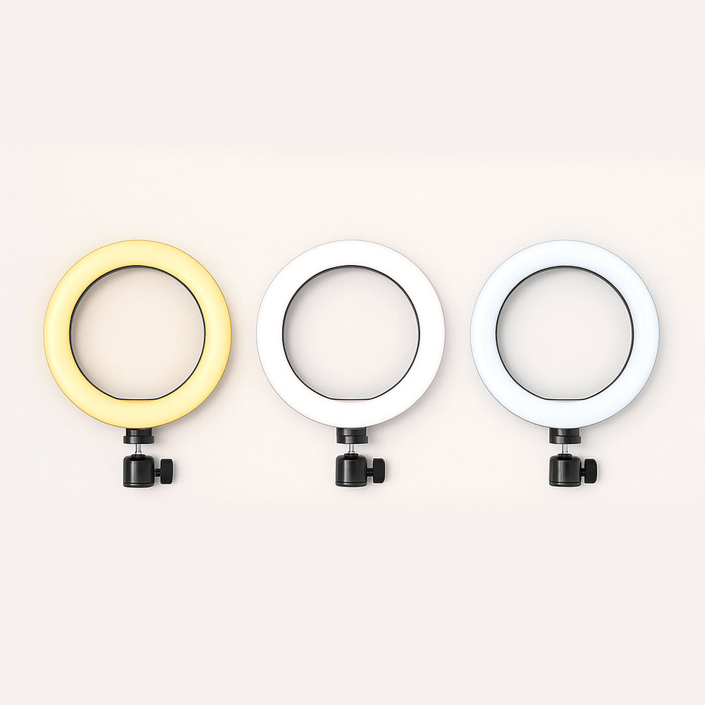 Ring Light med stativ – 3 farvetemperaturer – LJJ-26