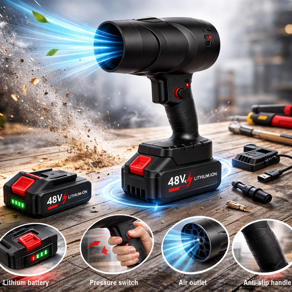 Batteridrevet Luftblæser 21V - Kompakt, Ledningsfri & Effektiv