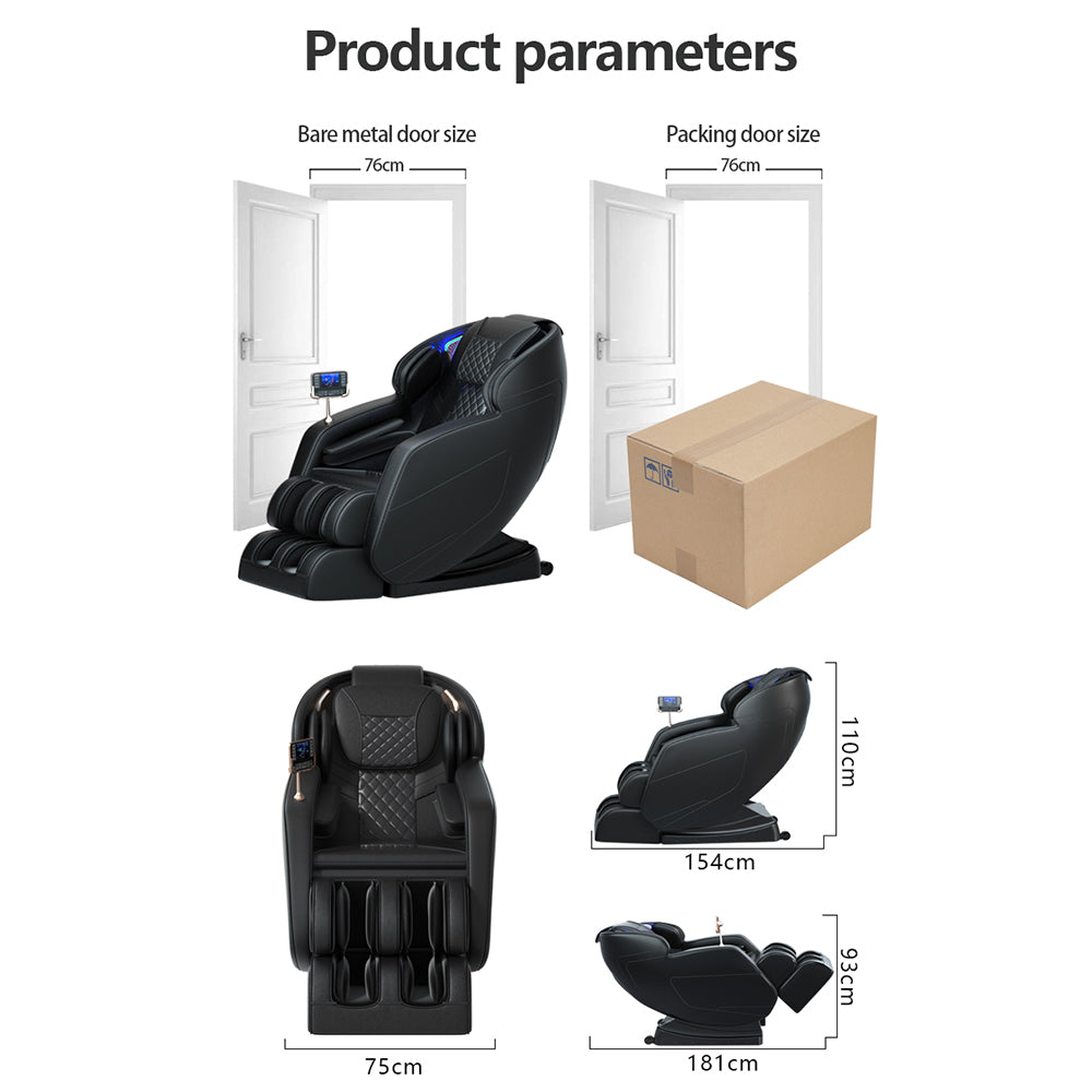 Massagestol 8D - Zero Gravity og Varmeterapi - Model S9C