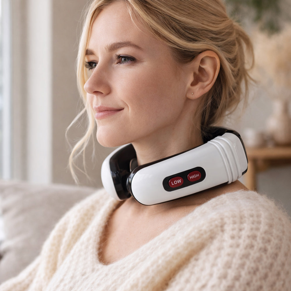 Nakkemassage m/puls - 6 programmer/16 niveauer