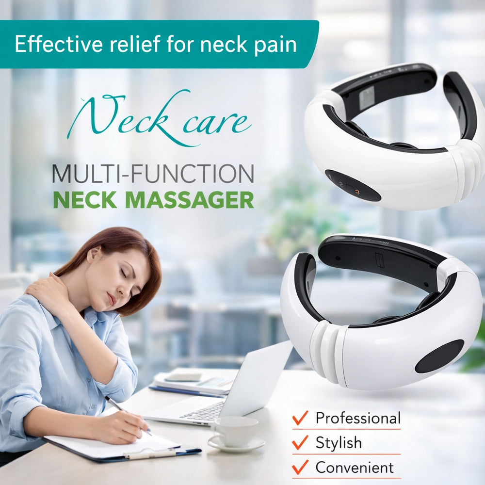 Nakkemassage m/puls - 6 programmer/16 niveauer