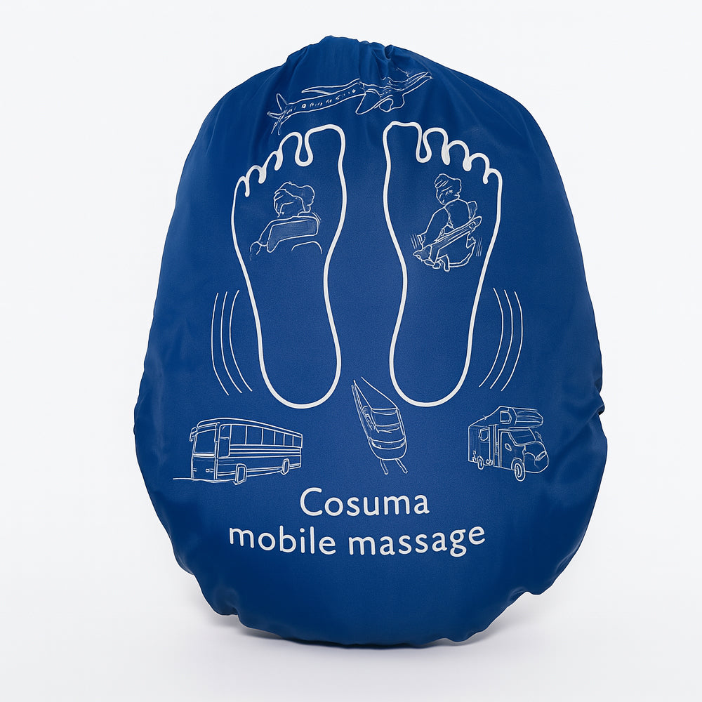 Nakkepude m/indbygget massage - perfekt til biltur, flyvetur m.m.