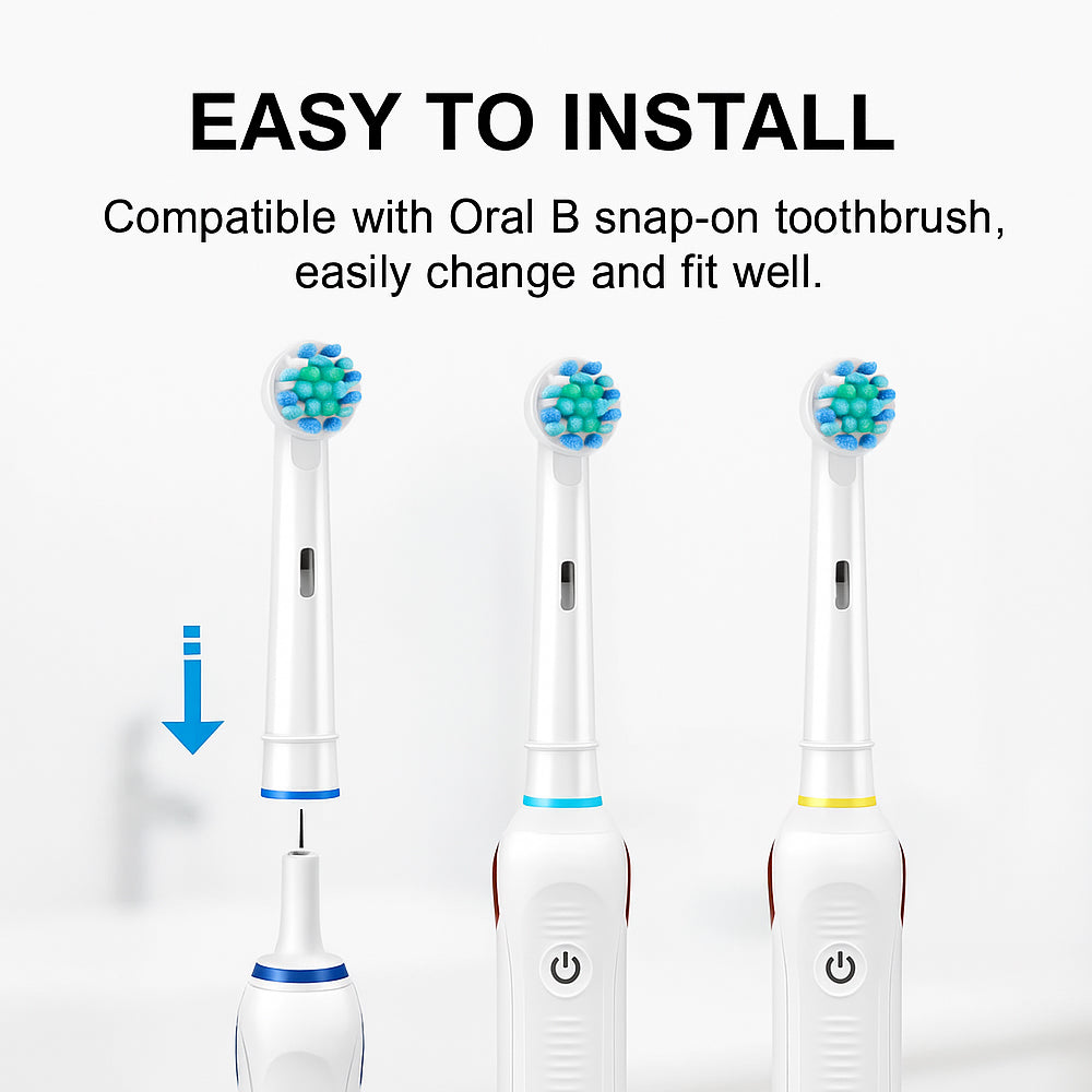 4 stk. tandbørstehoveder til Oral-B