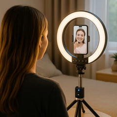 Ring Light med remote & stativ – 3 farvetemperaturer – P220-Q