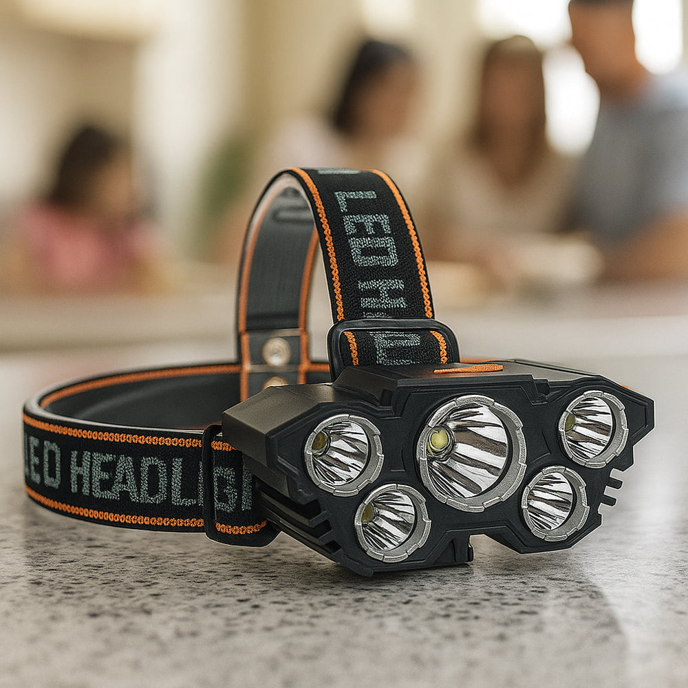 Pandelampe 300 lumen 180° justerbar vinkel - 4 lysfunktioner