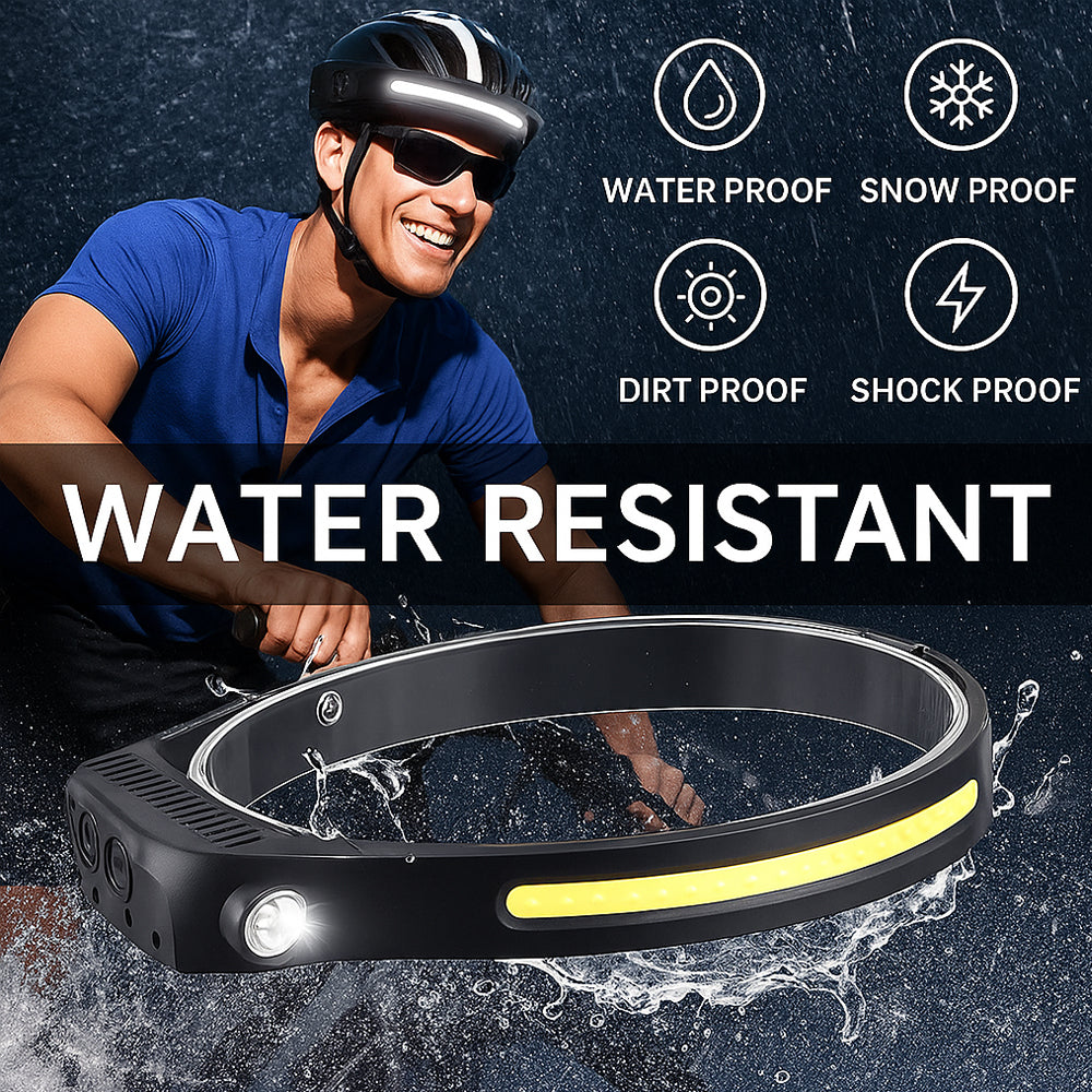 Pandelampe m/COB lys - 330 lumen, vandafvisende - 5 lysfunktioner