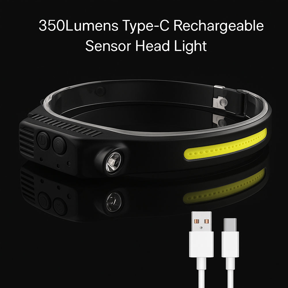 Pandelampe m/COB lys - 330 lumen, vandafvisende - 5 lysfunktioner