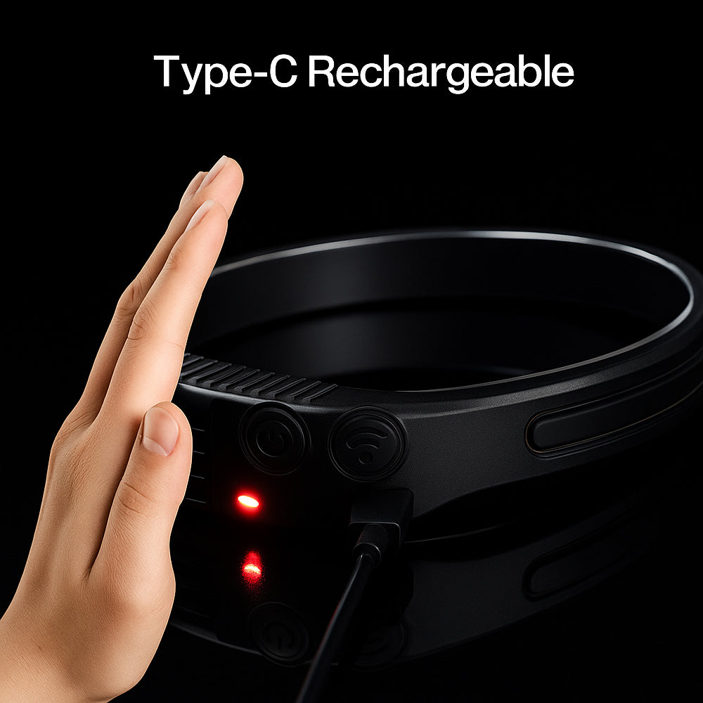 Pandelampe m/COB lys - 330 lumen, vandafvisende - 5 lysfunktioner