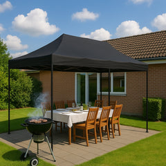 Pavillon / Havepavillon 3 x 6 meter – Vælg mellem sort eller hvid