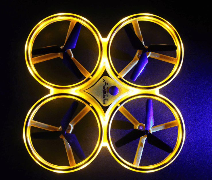 Drone håndstyret Quadcopter (Gyro &amp; LED)