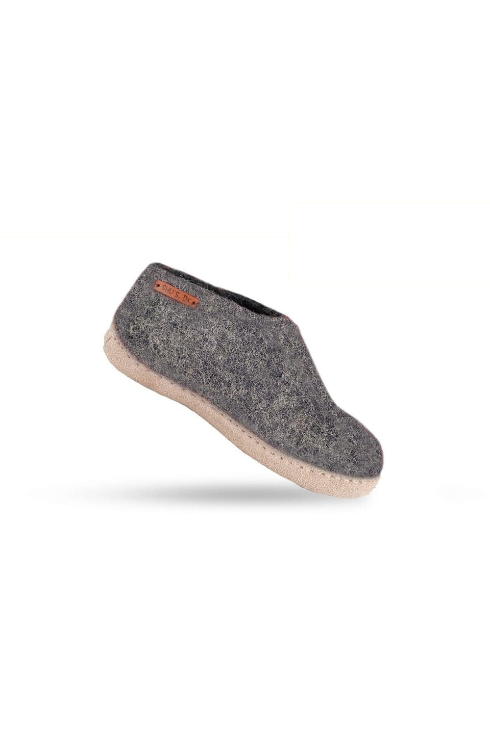Uldhjemmesko Børn (100% ren uld) - Model Denim m/sål i skind - Dansk Design fra SHUS