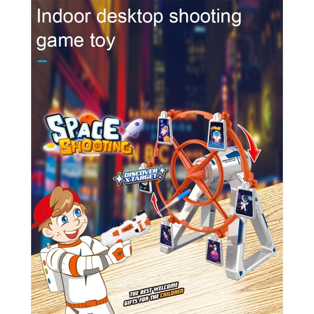 Space Shooting Pistol inkl. roterende scoretavle