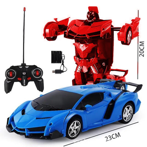 Fjernstyret Transformer Bil med lyd- og lyseffekter
