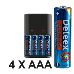 AAA Alkaline Batterier 4 stk.