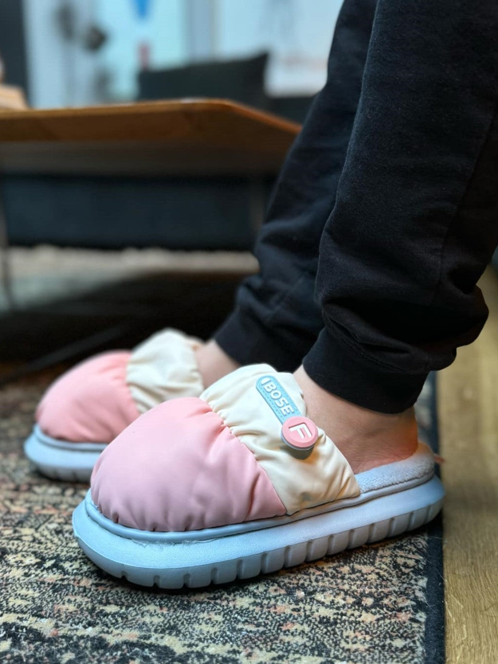 Hjemmesko model Bose F - pink, lilla eller grønne - bløde og varme -