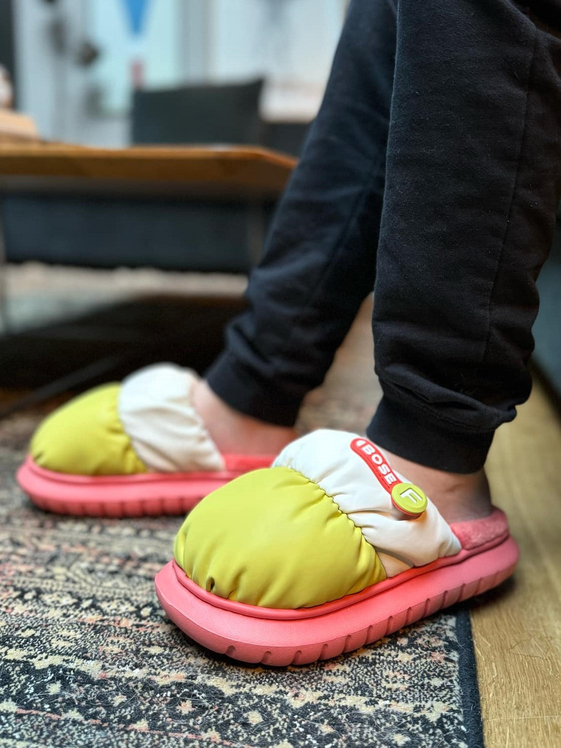 Hjemmesko model Bose F - pink, lilla eller grønne - bløde og varme -