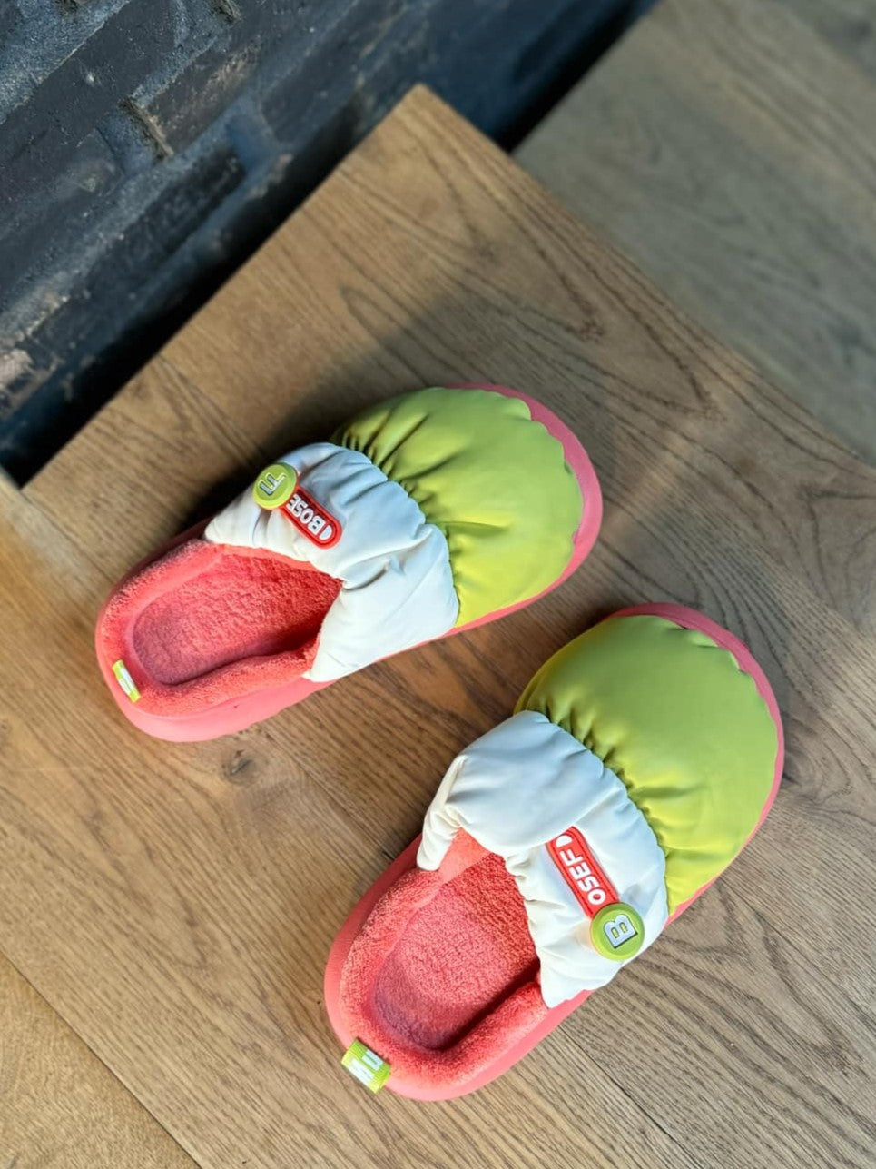 Hjemmesko model Bose F - pink, lilla eller grønne - bløde og varme -