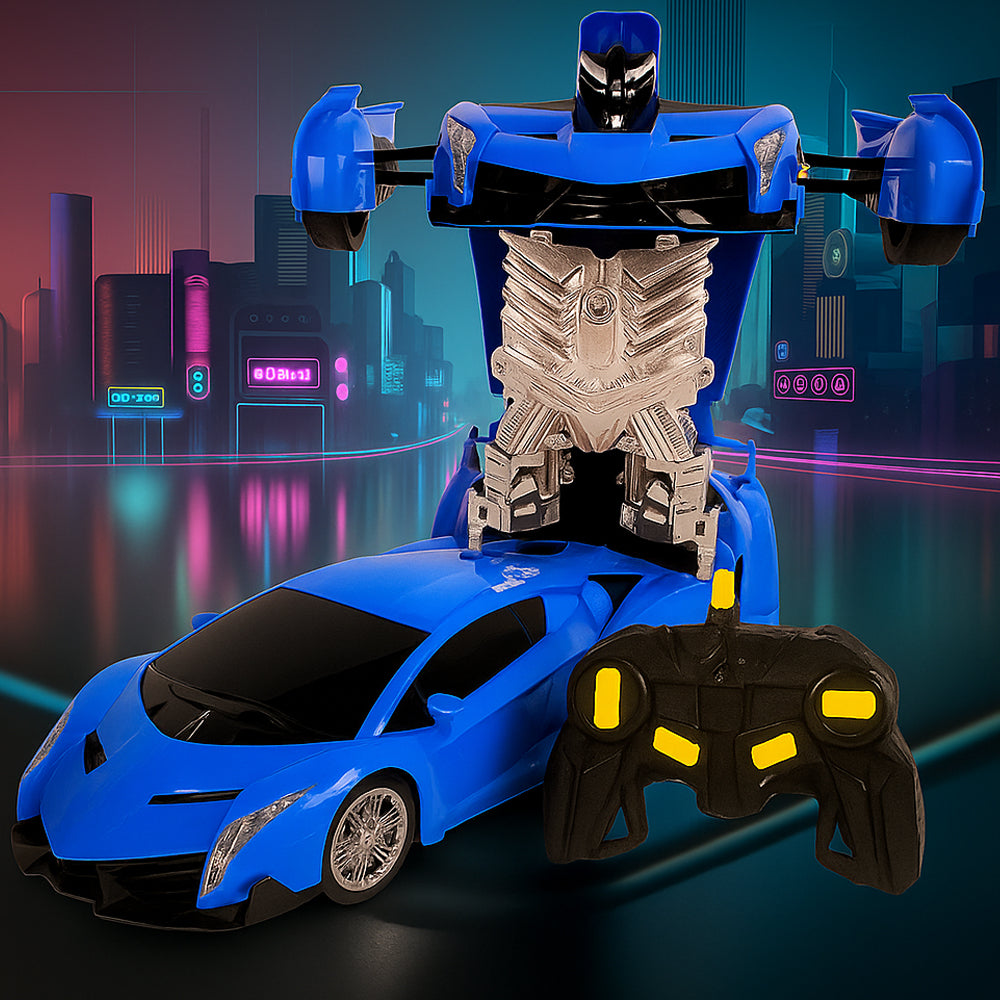 Fjernstyret Transformer Bil med Lyd- og Lyseffekter