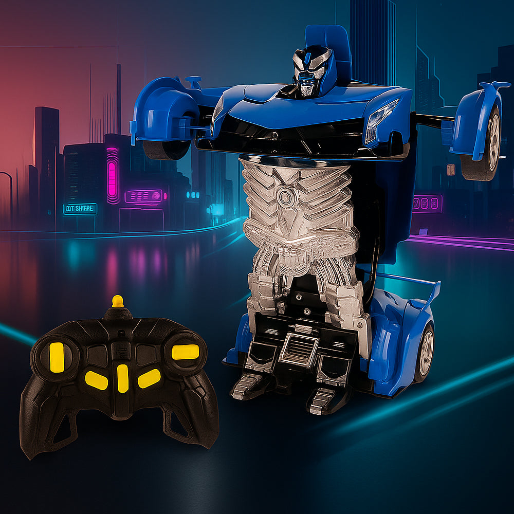 Fjernstyret Transformer Bil med Lyd- og Lyseffekter