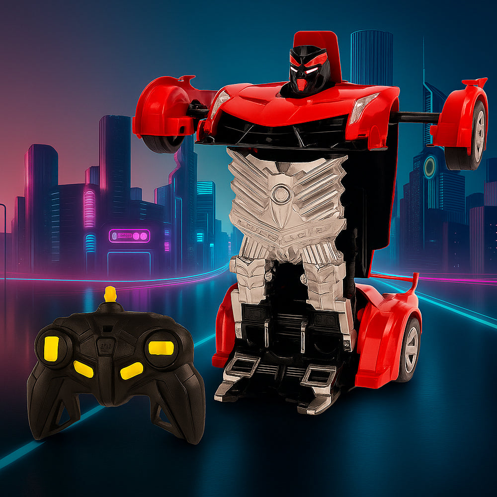 Fjernstyret Transformer Bil med Lyd- og Lyseffekter