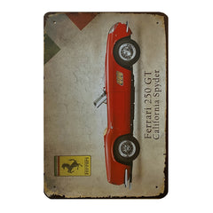 Metalskilt - Ferrari 250 GT