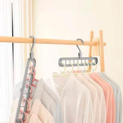 Bøjle Organizer til 9 beklædningsdele - Grå -