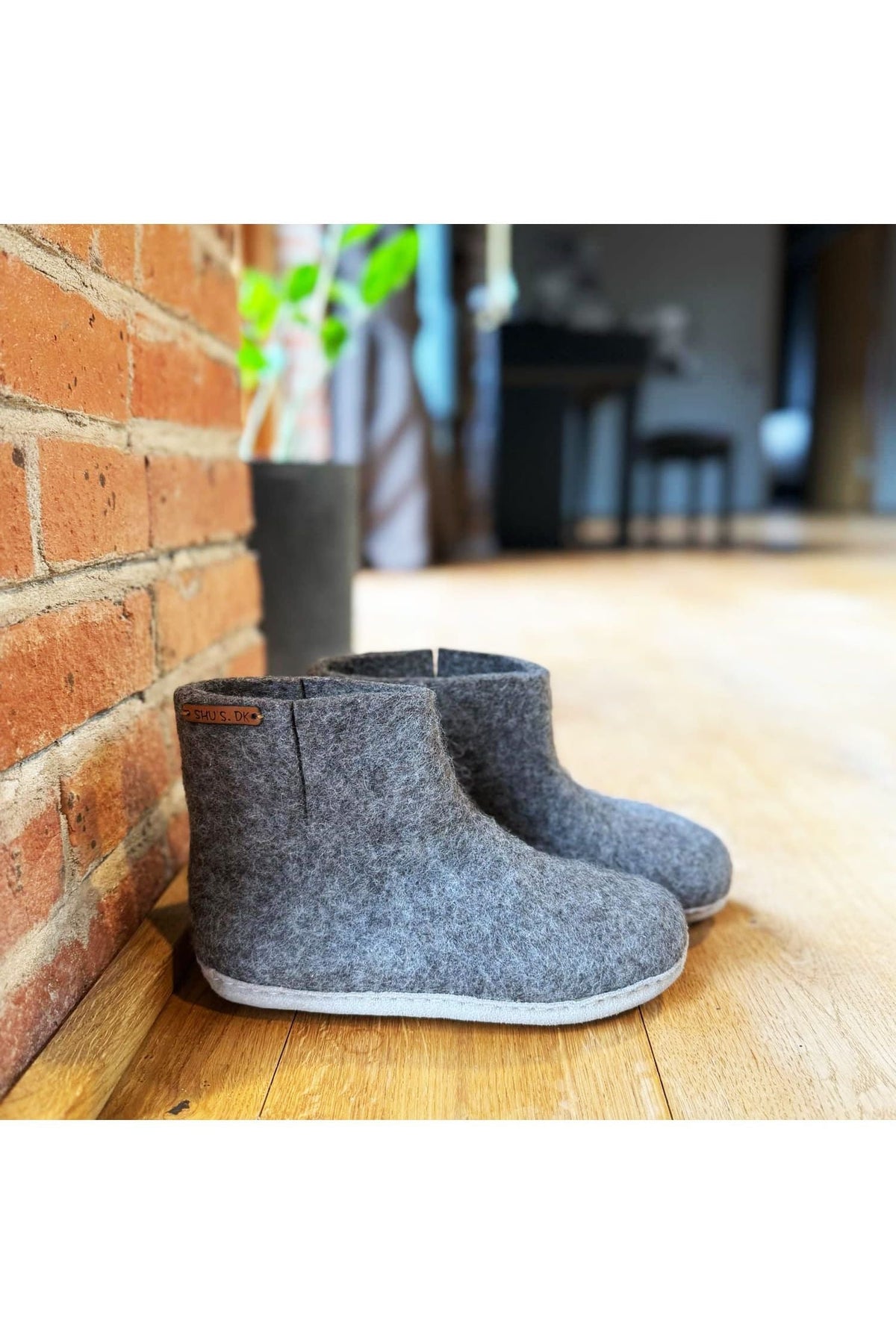 Uldstøvle (100% ren uld) - Model Denim m/sål i skind