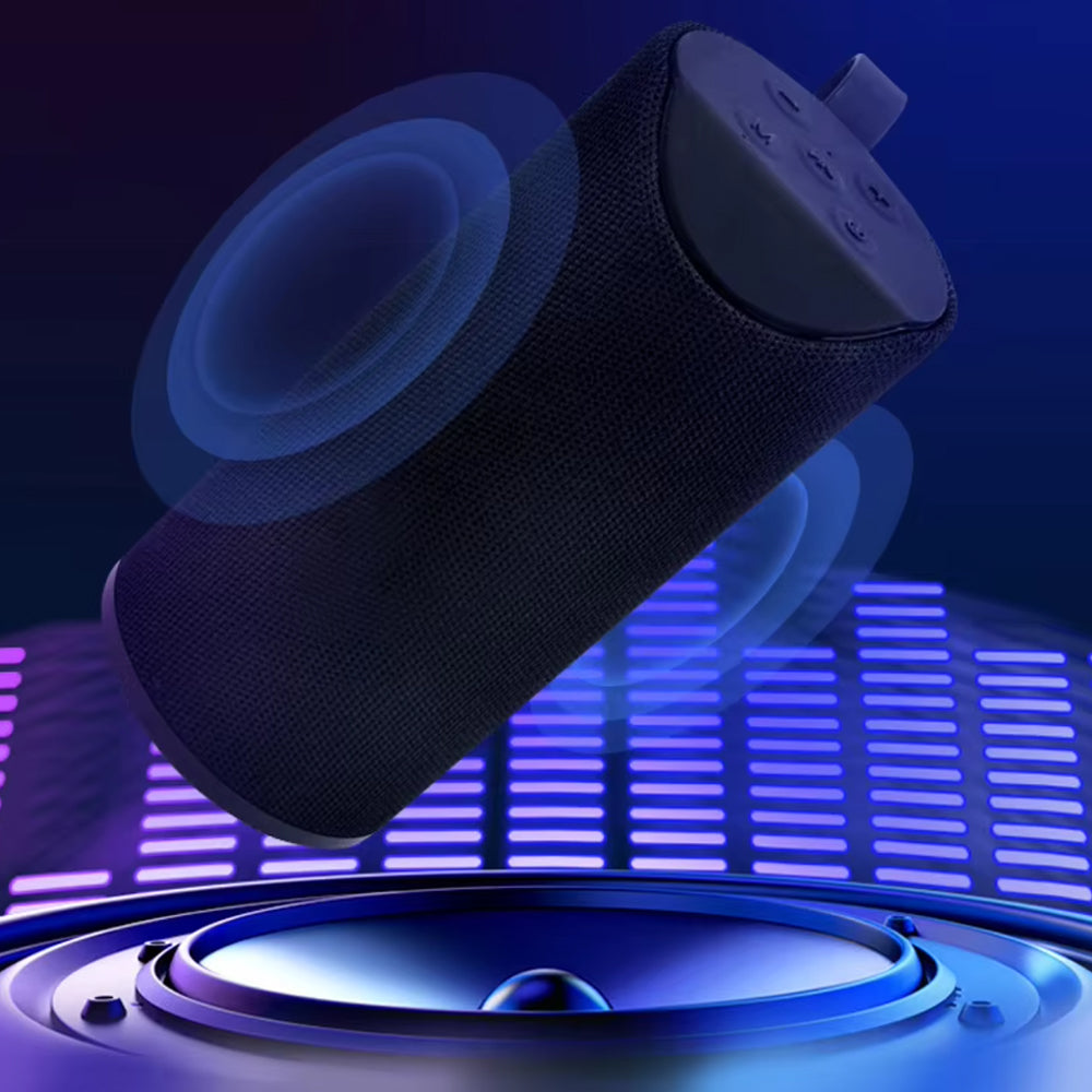 Bluetooth Højttaler 5W med Subwoofer og Stofdesign