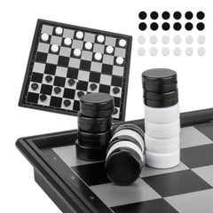 Dam – Magnetisk Spil Til Rejser og Hjemmebrug