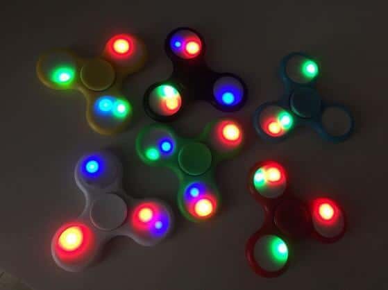 Fidget Spinner med LED Lys