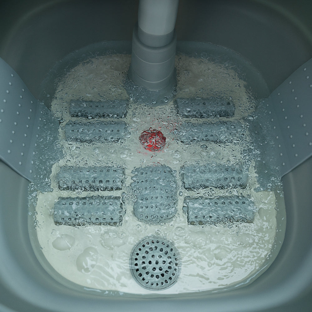 Foldbar Luksus Fodspa m/massage, temperaturstyring & fjernbetjening