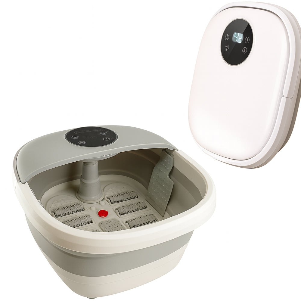 Foldbar Luksus Fodspa m/massage, temperaturstyring & fjernbetjening