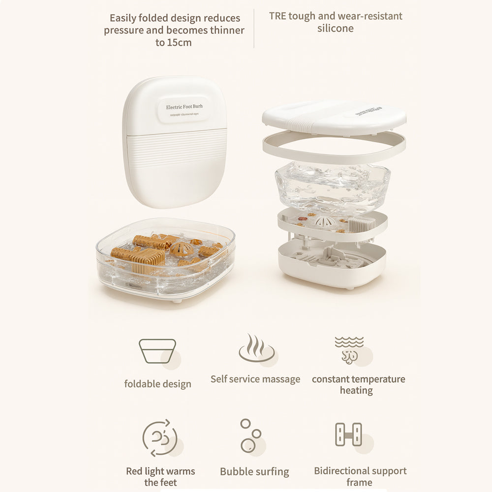 Foldbart Fodspa – Kraftig varme og dyb massage
